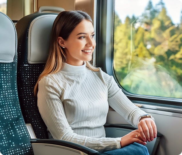 Passenger on bus